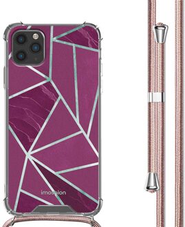 Imoshion Design hoesje met koord voor de Apple iPhone 11 Pro Max - Bordeaux Graphic Meerkleurig - 6.5