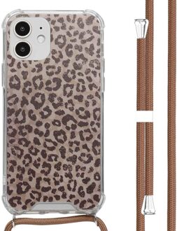 Imoshion Design hoesje met koord voor de Apple iPhone 12 (Pro) - Leopard Mood Meerkleurig - 6.1