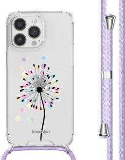 Imoshion Design hoesje met koord voor de Apple iPhone 13 Pro - Sandstone Dandelion Meerkleurig