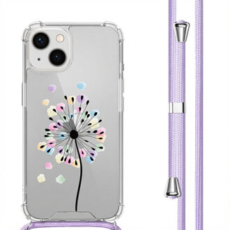 Imoshion Design hoesje met koord voor de Apple iPhone 13 - Sandstone Dandelion Meerkleurig