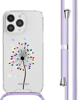 Imoshion Design hoesje met koord voor de Apple iPhone 14 Pro Max - Sandstone Dandelion Meerkleurig - 6.7