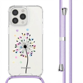 Imoshion Design hoesje met koord voor de Apple iPhone 15 Pro Max - Sandstone Dandelion Meerkleurig