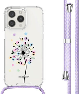 Imoshion Design hoesje met koord voor de Apple iPhone 15 Pro - Sandstone Dandelion Meerkleurig