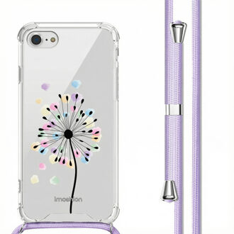 Imoshion Design hoesje met koord voor de Apple iPhone SE (2022 / 2020) / 8 / 7 - Sandstone Dandelion Meerkleurig - 4.7