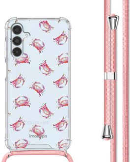 Imoshion Design hoesje met koord voor de Samsung Galaxy A15 (5G/4G) - Crab Watercolor Meerkleurig