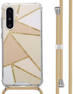 Imoshion Design hoesje met koord voor de Samsung Galaxy A26 - Beige Graphic Meerkleurig