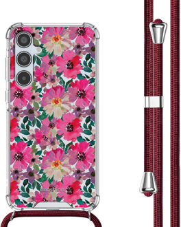 Imoshion Design hoesje met koord voor de Samsung Galaxy A35 - Flower Water Meerkleurig