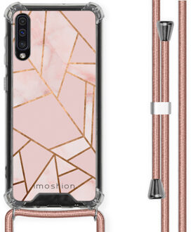 Imoshion Design hoesje met koord voor de Samsung Galaxy A50 - Grafisch Koper - Roze / Goud