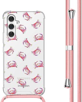 Imoshion Design hoesje met koord voor de Samsung Galaxy A54 (5G) - Crab Watercolor Meerkleurig