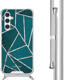 Imoshion Design hoesje met koord voor de Samsung Galaxy A54 (5G) - Petrol Green Graphic Meerkleurig