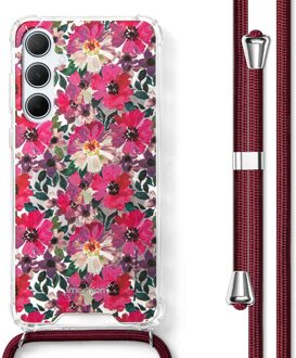 Imoshion Design hoesje met koord voor de Samsung Galaxy A55 - Flower Water Meerkleurig