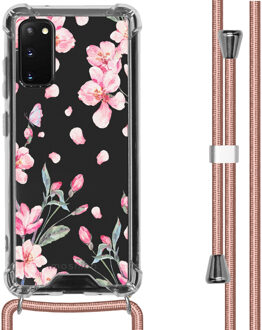 Imoshion Design hoesje met koord voor de Samsung Galaxy S20 - Bloem - Roze