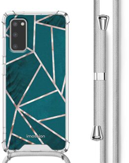 Imoshion Design hoesje met koord voor de Samsung Galaxy S20 - Petrol Green Graphic Meerkleurig - 6.3