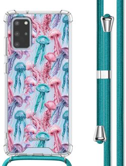 Imoshion Design hoesje met koord voor de Samsung Galaxy S20 Plus - Jellyfish Watercolor Meerkleurig - 6.1