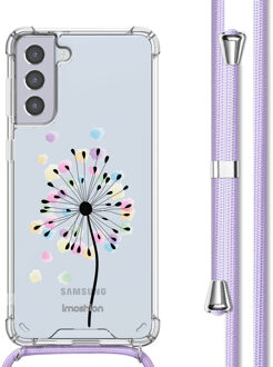 Imoshion Design hoesje met koord voor de Samsung Galaxy S21 - Sandstone Dandelion Meerkleurig