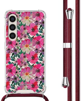 Imoshion Design hoesje met koord voor de Samsung Galaxy S23 - Flower Water Meerkleurig