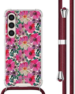 Imoshion Design hoesje met koord voor de Samsung Galaxy S23 Plus - Flower Water Meerkleurig