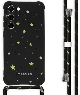 Imoshion Design hoesje met koord voor de Samsung Galaxy S23 Plus - Stars Gold Zwart