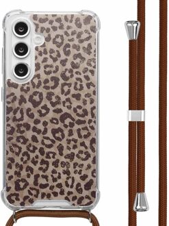 Imoshion Design hoesje met koord voor de Samsung Galaxy S24 FE - Leopard Mood Meerkleurig