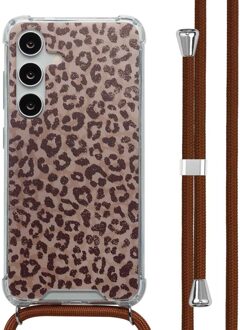 Imoshion Design hoesje met koord voor de Samsung Galaxy S24 - Leopard Mood Meerkleurig