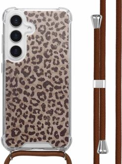 Imoshion Design hoesje met koord voor de Samsung Galaxy S25 - Leopard Mood Meerkleurig