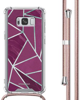 Imoshion Design hoesje met koord voor de Samsung Galaxy S8 - Bordeaux Graphic Meerkleurig - 5.8