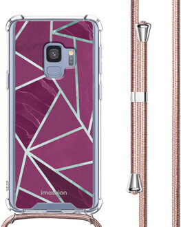 Imoshion Design hoesje met koord voor de Samsung Galaxy S9 - Bordeaux Graphic Meerkleurig - 5.8