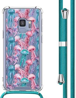 Imoshion Design hoesje met koord voor de Samsung Galaxy S9 - Jellyfish Watercolor Meerkleurig - 5.8