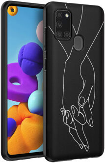 Imoshion Design hoesje Samsung Galaxy A21s - Hand - Zwart