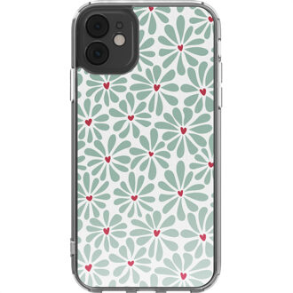 Imoshion Design hoesje voor de Apple iPhone 11 - Bloom Love Sage Green Meerkleurig - 6.1