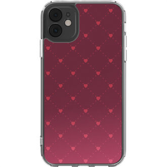 Imoshion Design hoesje voor de Apple iPhone 11 - Crush Check Coral Dust Rood - 6.1
