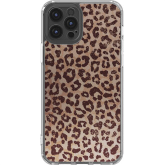Imoshion Design hoesje voor de Apple iPhone 12 (Pro) - Leopard Mood Bruin - 6.1