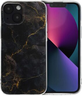Imoshion Design hoesje voor de Apple iPhone 13 Mini - Black Marble Meerkleurig