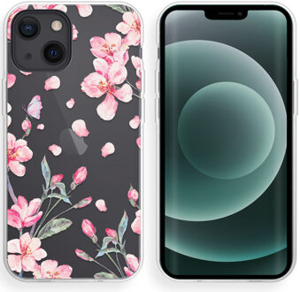 Imoshion Design hoesje voor de Apple iPhone 13 Mini - Blossom Watercolor Meerkleurig