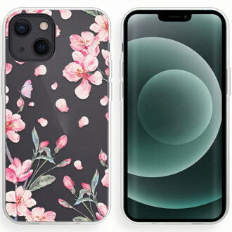 Imoshion Design hoesje voor de Apple iPhone 13 Mini - Blossom Watercolor Meerkleurig