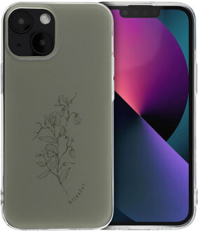 Imoshion Design hoesje voor de Apple iPhone 13 Mini - Floral Green Meerkleurig