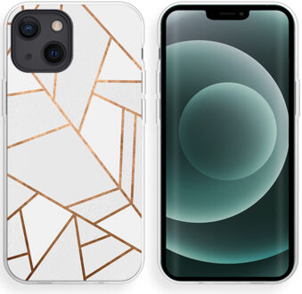 Imoshion Design hoesje voor de Apple iPhone 13 Mini - White Graphic Meerkleurig