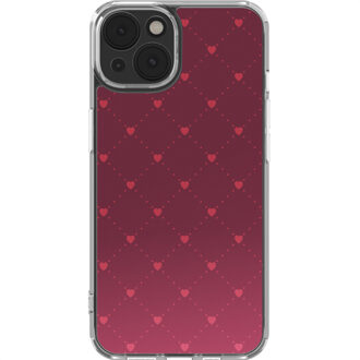 Imoshion Design hoesje voor de Apple iPhone 14 - Crush Check Coral Dust Rood