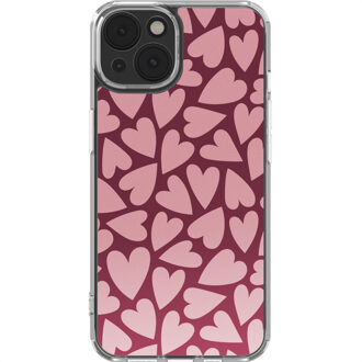 Imoshion Design hoesje voor de Apple iPhone 14 - Hearty Blush Meerkleurig