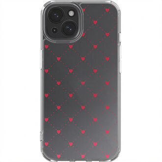 Imoshion Design hoesje voor de Apple iPhone 15 - Crush Check Transparant