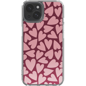 Imoshion Design hoesje voor de Apple iPhone 15 - Hearty Blush Meerkleurig