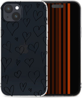 Imoshion Design hoesje voor de Apple iPhone 15 Plus - Hearts Transparant