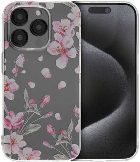 Imoshion Design hoesje voor de Apple iPhone 15 Pro - Blossom Watercolor Meerkleurig