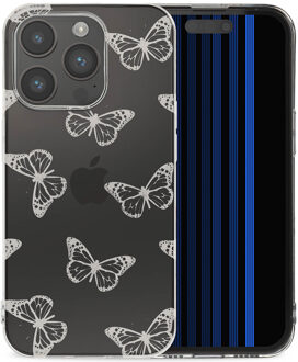 Imoshion Design hoesje voor de Apple iPhone 15 Pro - Butterfly Grijs