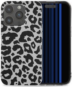 Imoshion Design hoesje voor de Apple iPhone 15 Pro - Leopard Transparent Goud