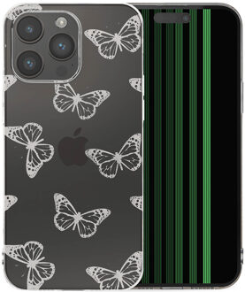 Imoshion Design hoesje voor de Apple iPhone 15 Pro Max - Butterfly Grijs