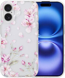 Imoshion Design hoesje voor de Apple iPhone 16 - Blossom Watercolor Meerkleurig