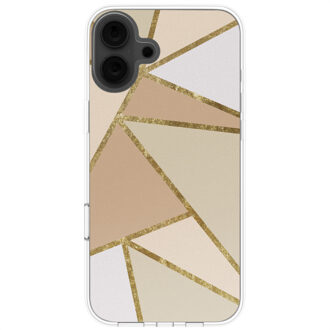 Imoshion Design hoesje voor de Apple iPhone 16 - Graphic Beige Meerkleurig