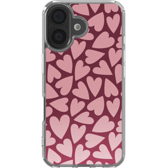 Imoshion Design hoesje voor de Apple iPhone 16 - Hearty Blush Meerkleurig