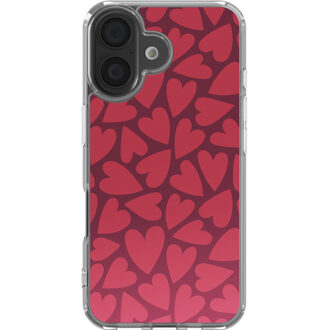 Imoshion Design hoesje voor de Apple iPhone 16 - Hearty Coral Dust Meerkleurig